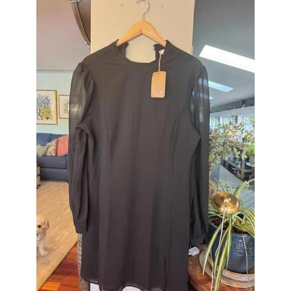 CHIC Dresses & Skirts - Rhoas Black Cocktail Dress Party Holiday NWT Chic Feminine Vtg Inspired XL